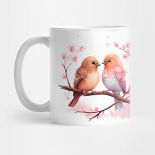 Valentine Kissing Oilbird Couple Mug